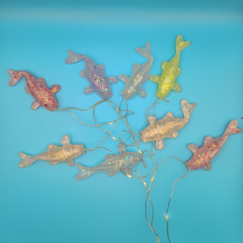 Pastel Sparkle Koi fish LED String Light