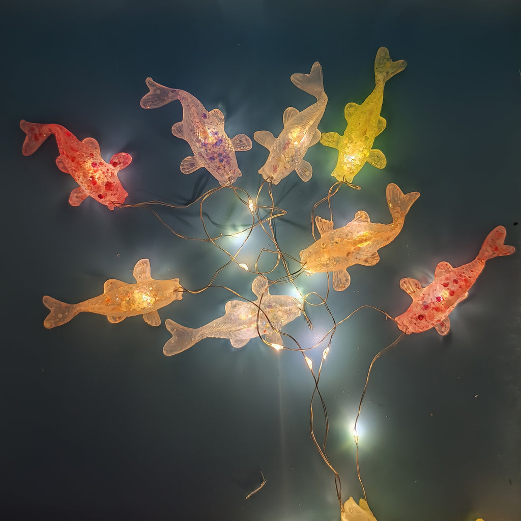 Pastel Sparkle Koi fish LED String Light
