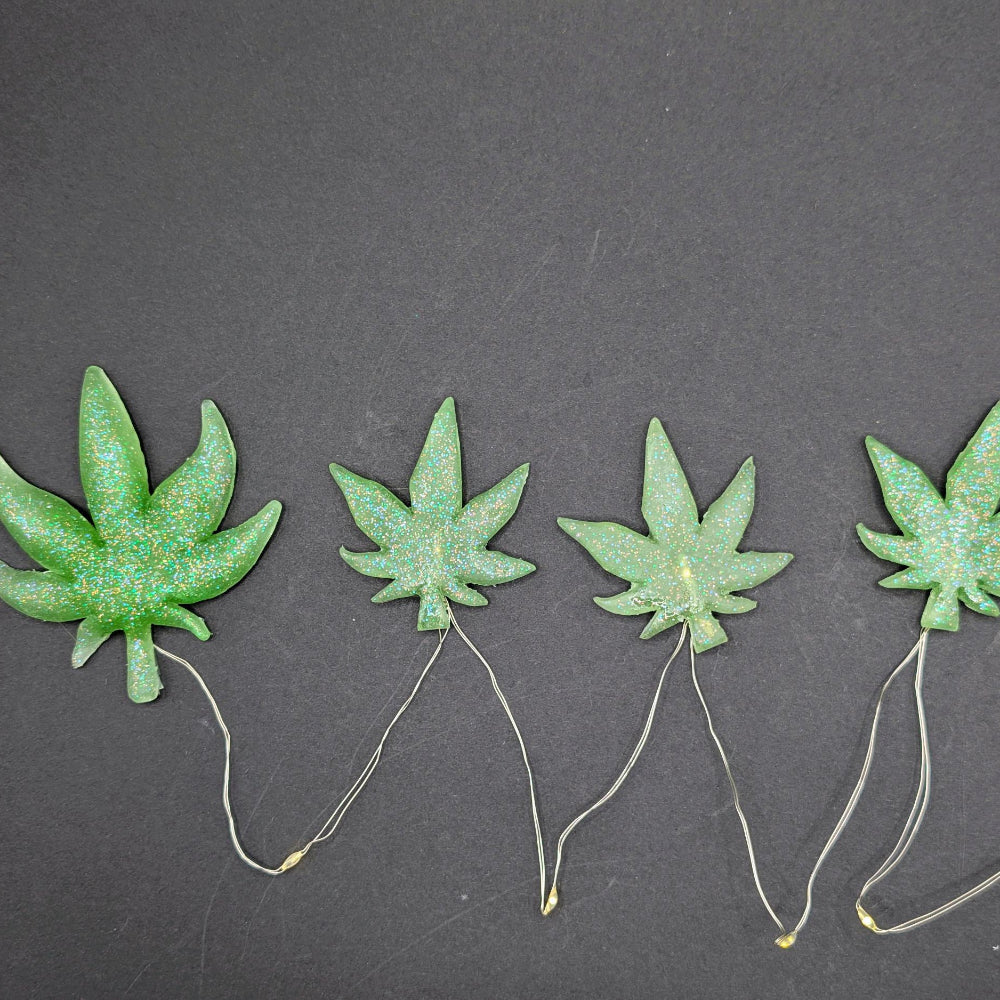 Ganja Leaf LED String Lights